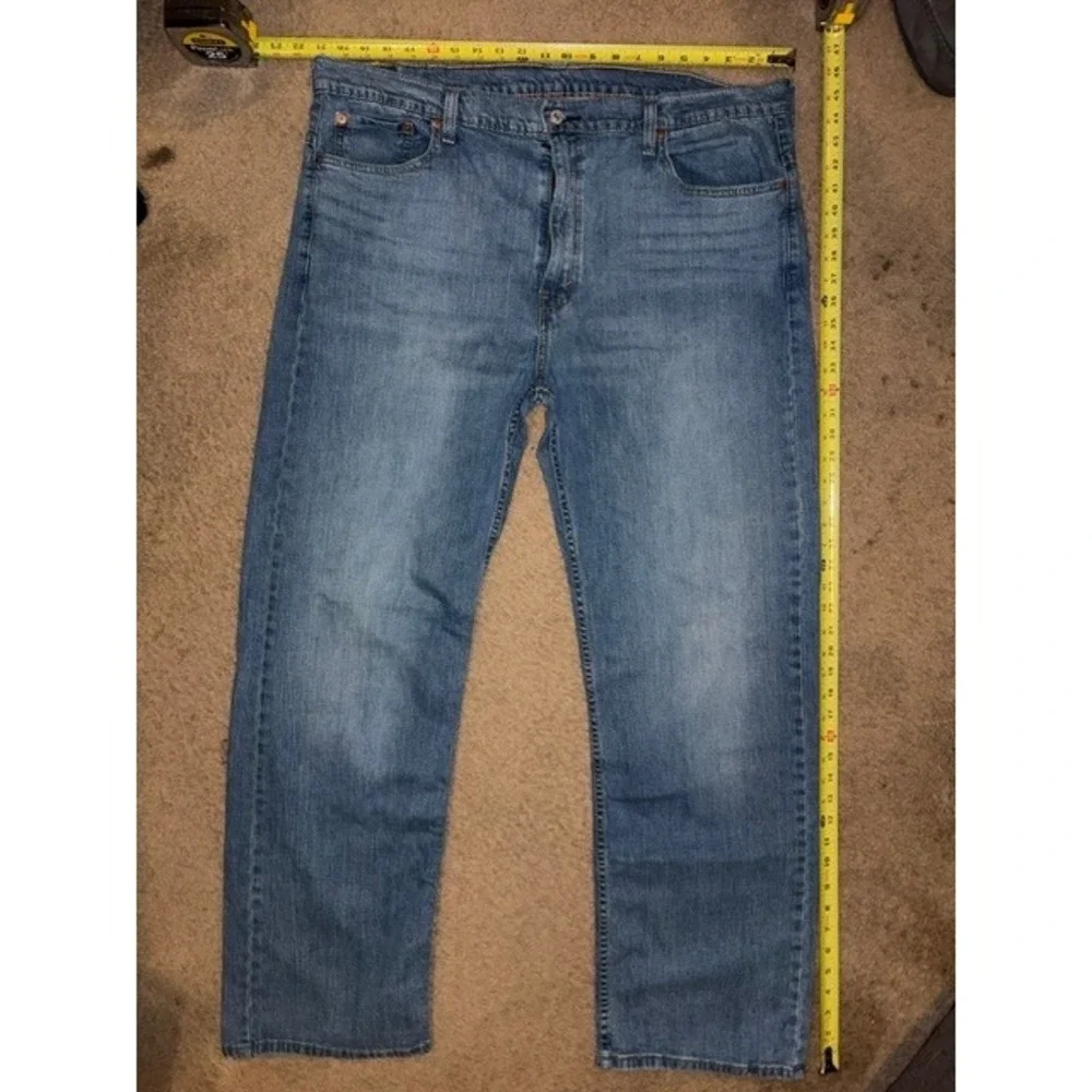 Levis 569 Loose Straight Jeans Mens 40x34 Blue Medium Wash 00569-0386 T35-30